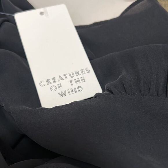 CREATURES OF THE WIND 100% SILK SCOOP NECK BLOUSE SIZE L - Picture 4 of 6